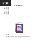 Taski R1-R9 Chemical Usage Guide | PDF | Toilet | Bathroom