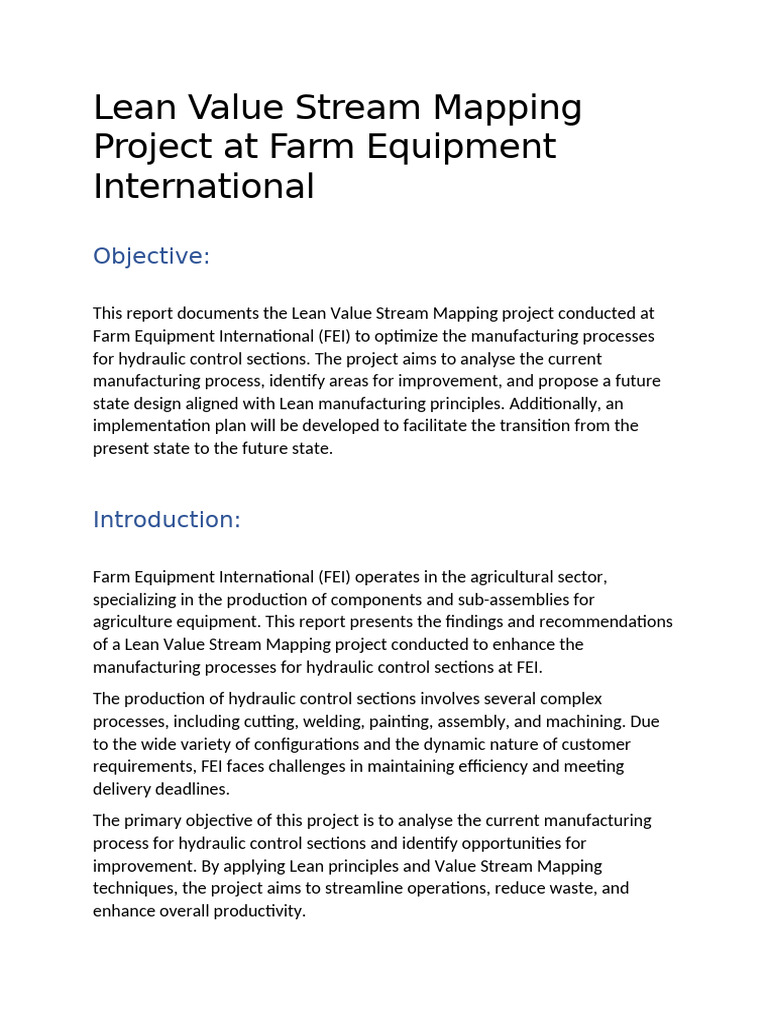 Lean Process Mapping For FEI | PDF | Lean Manufacturing | Business ...
