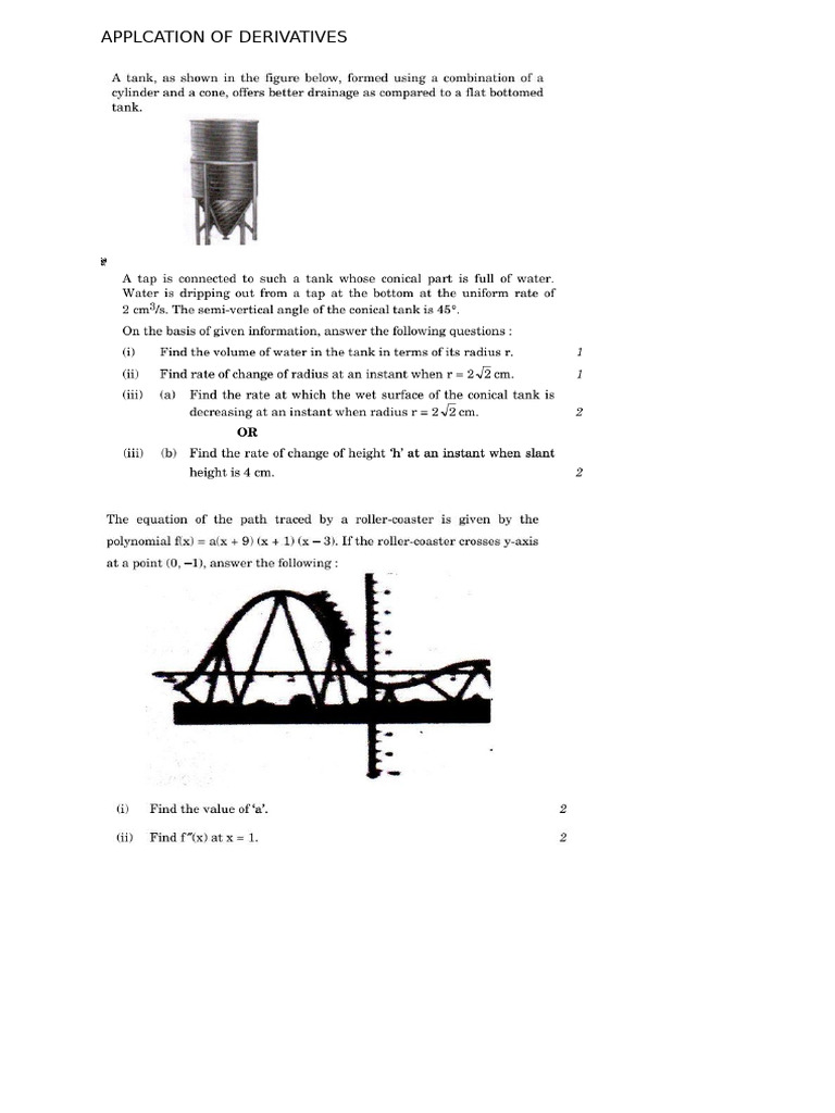 Applcation of Derivatives | PDF