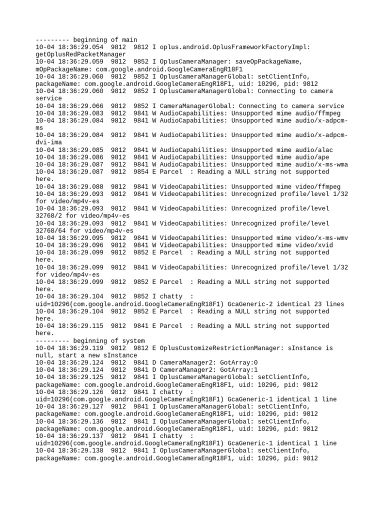 Log Cat 1759577788935 | PDF | Software | Computing