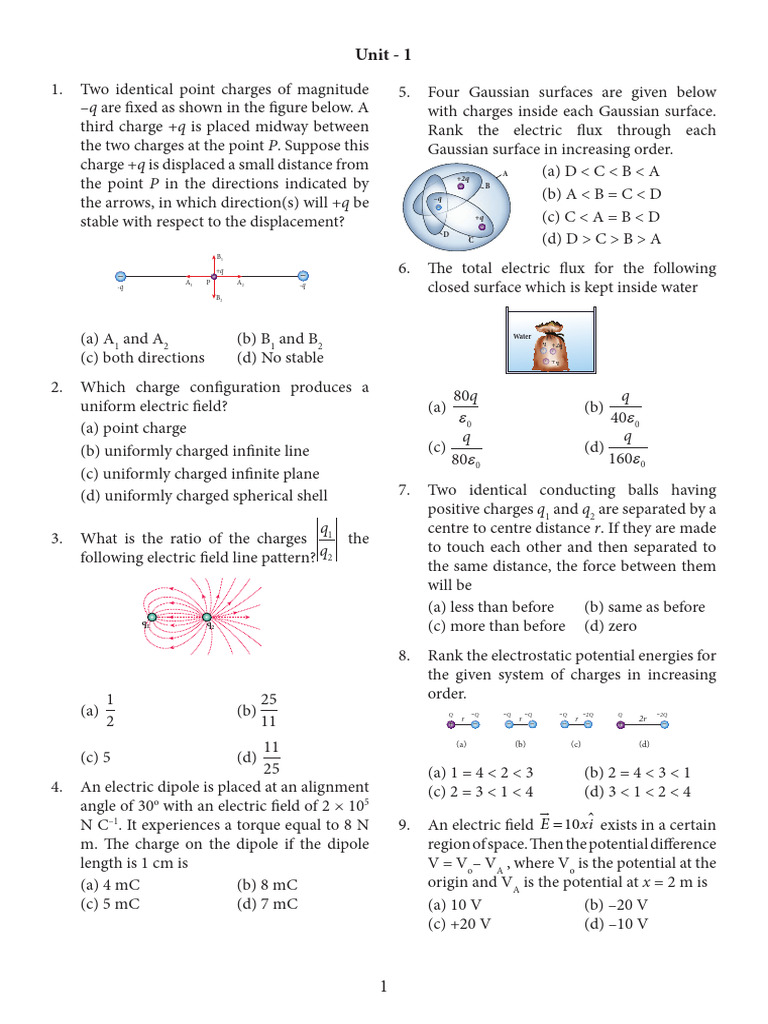 Electric Charge and Field Concepts | PDF | Physical Quantities | Physics