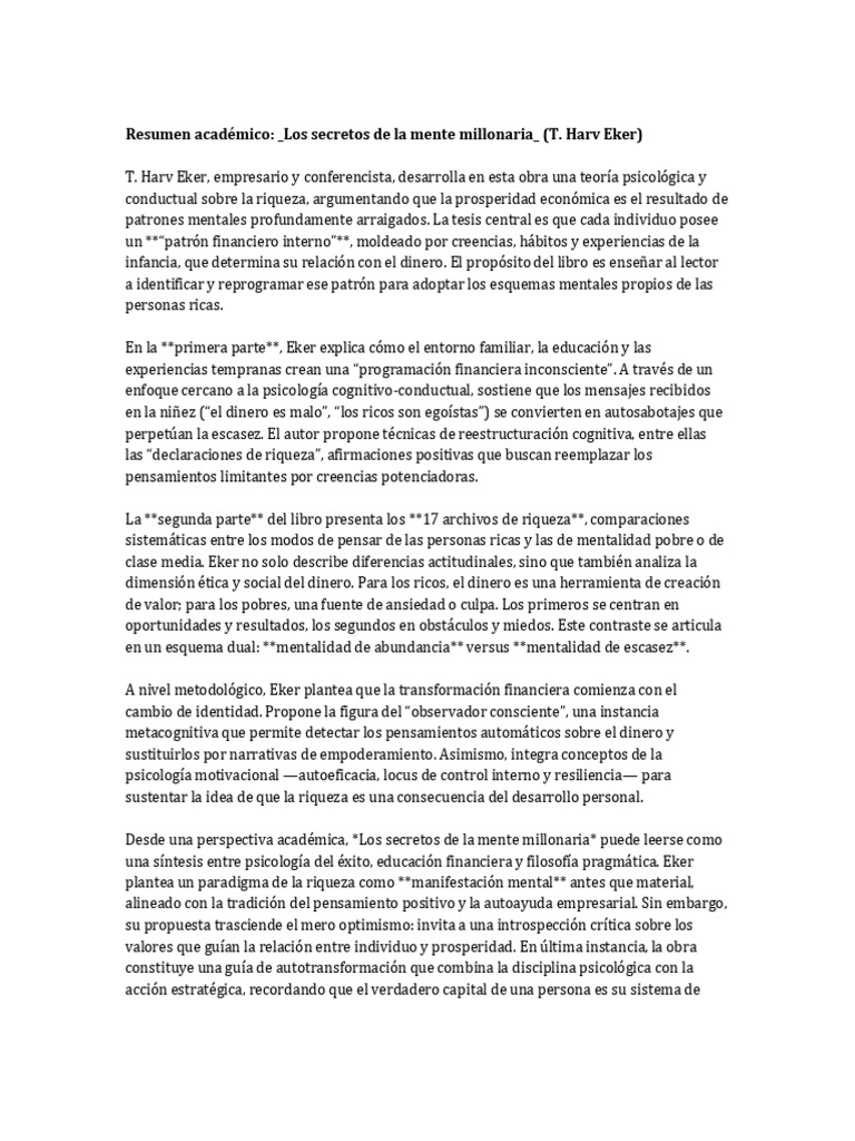 Reprograma tu mente para la riqueza | PDF | Pensamiento | Mente