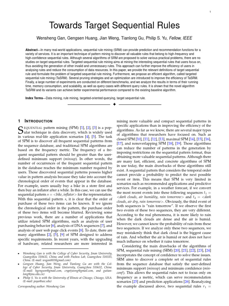 Towards Target Sequential Rules (TaSRM) - 2206.04728v1 (NOTE) | PDF ...