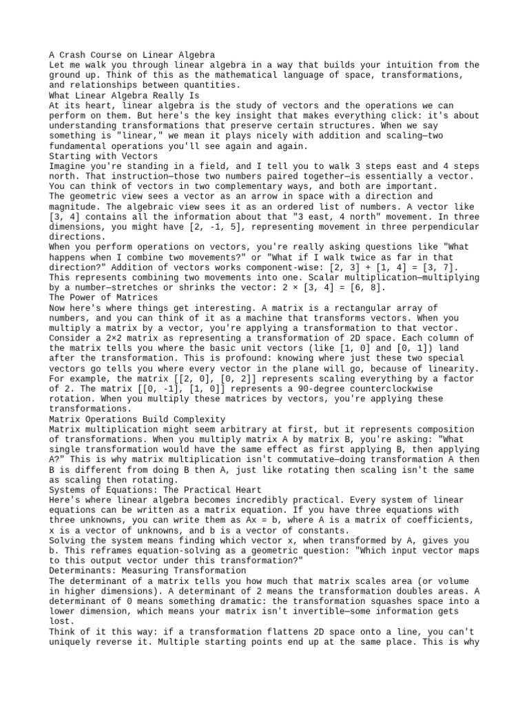 File 1 | PDF | Matrix (Mathematics) | Vector Space