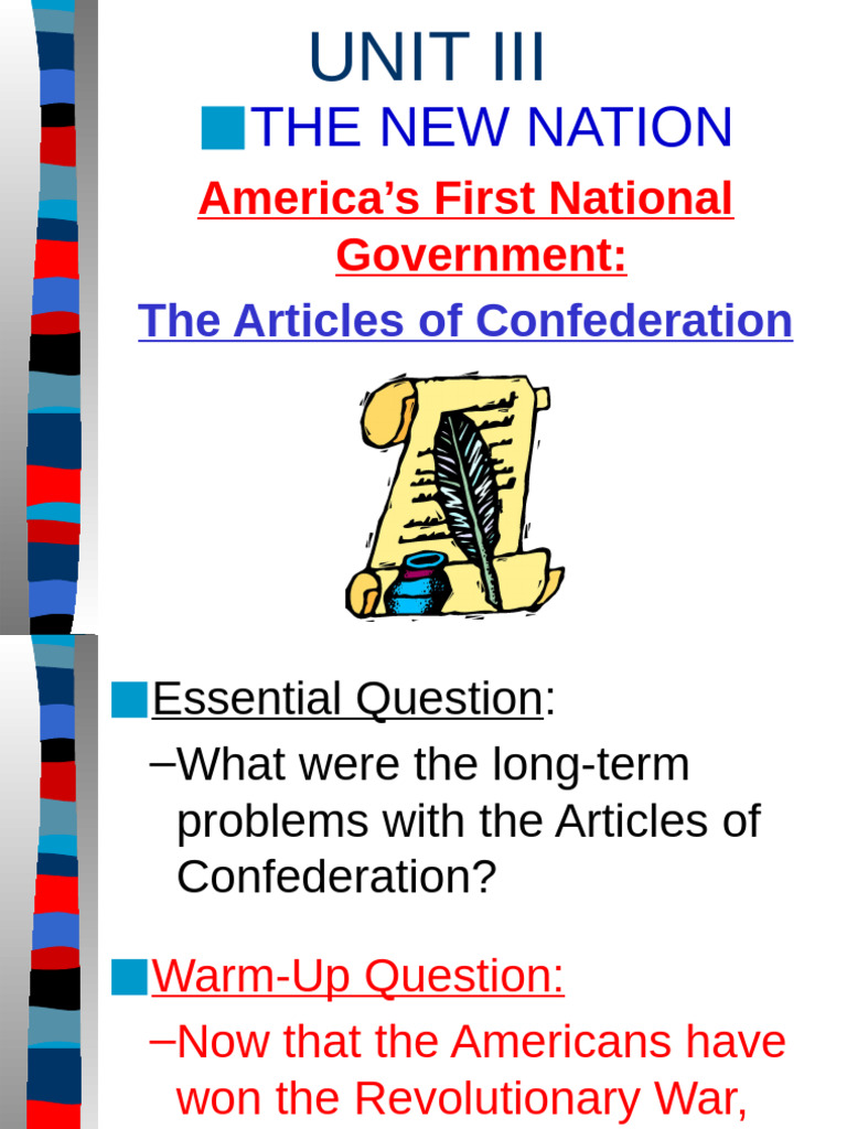 1 Articles of Confederation | PDF | The United States | Government