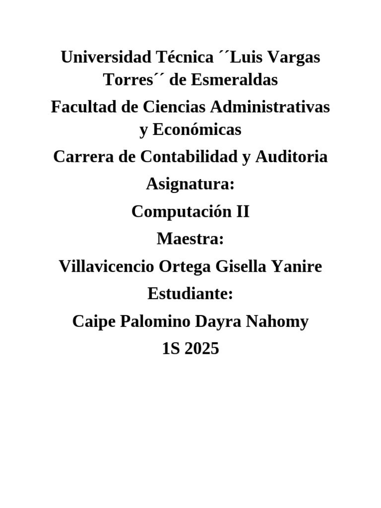 Actividad 2 de Computacion | PDF