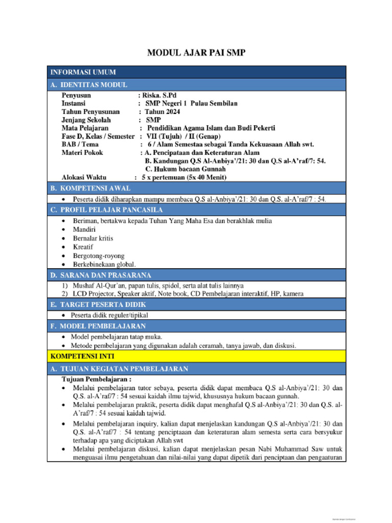 Modul. Riska 2024 | PDF