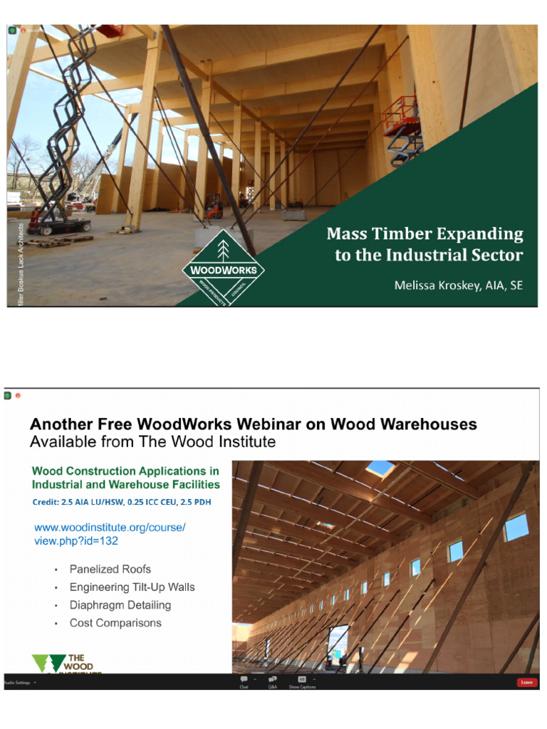 Webinar - Mass Timber Warehouses | PDF