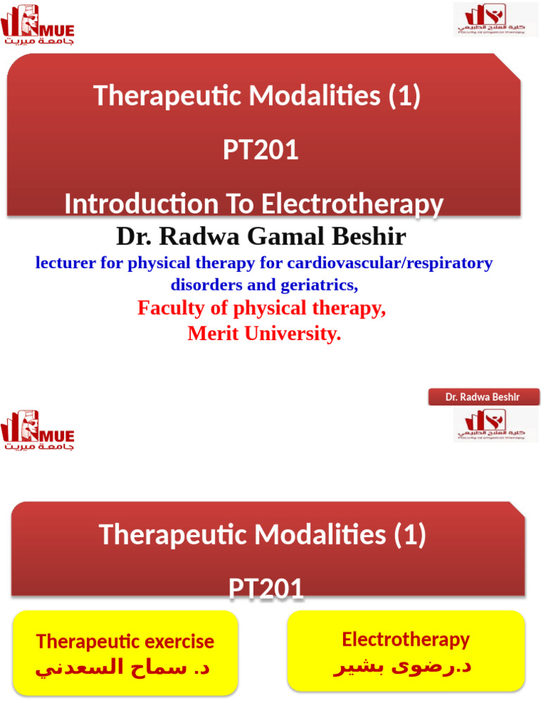 Electrotherapy in Physical Therapy | PDF | Electromagnetic Radiation ...