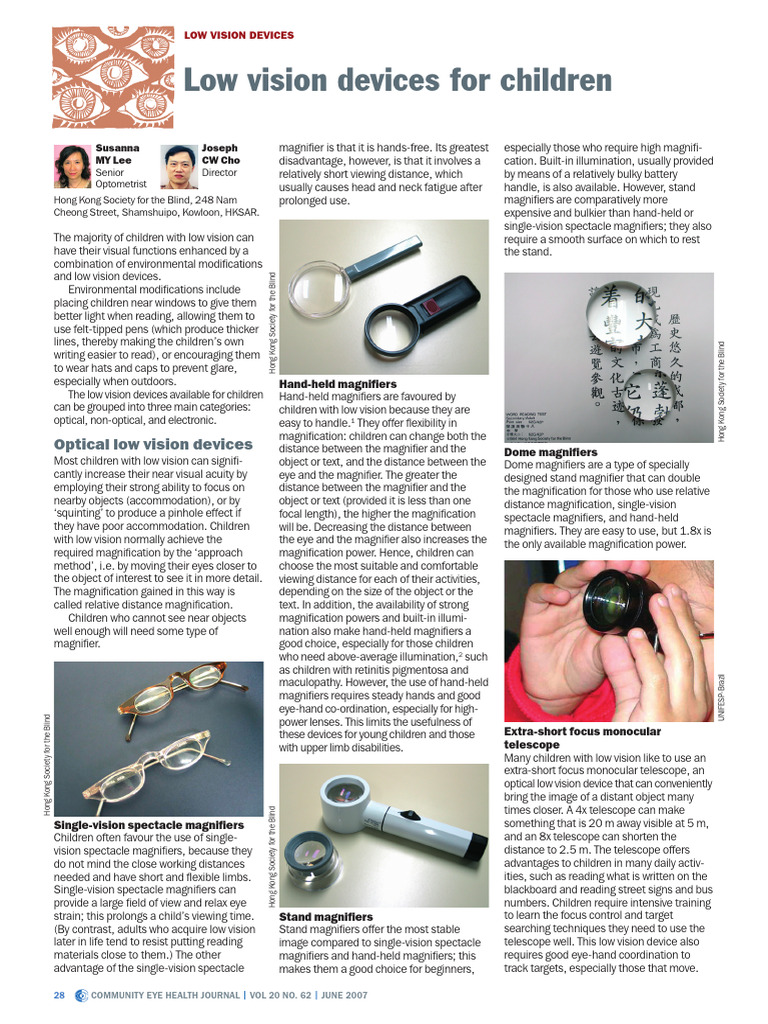 Enhancing Low Vision in Children | PDF | Visual Impairment | Light