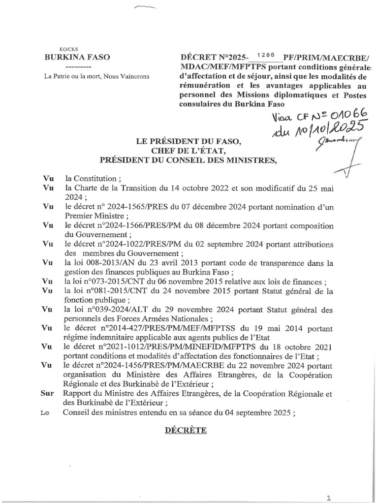 Decret N°2025 1286 Maecrbe | PDF