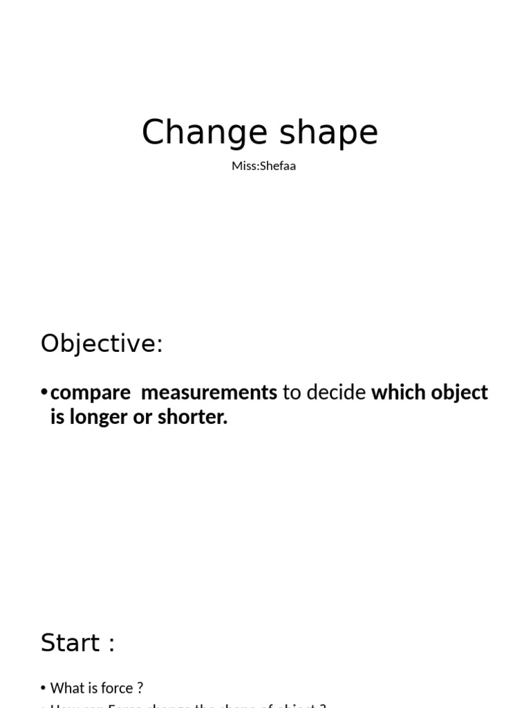 Change Shape 2 | PDF