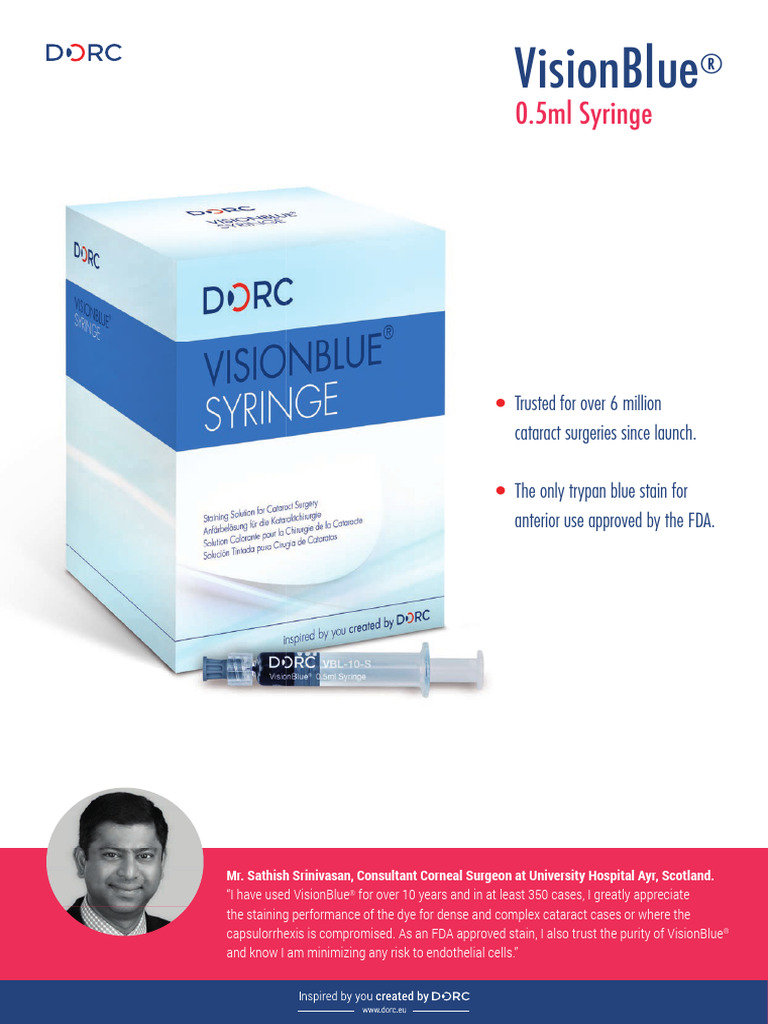 VisionBlue Brochure 0042-B 03-2019 | PDF | Cataract | Ophthalmology