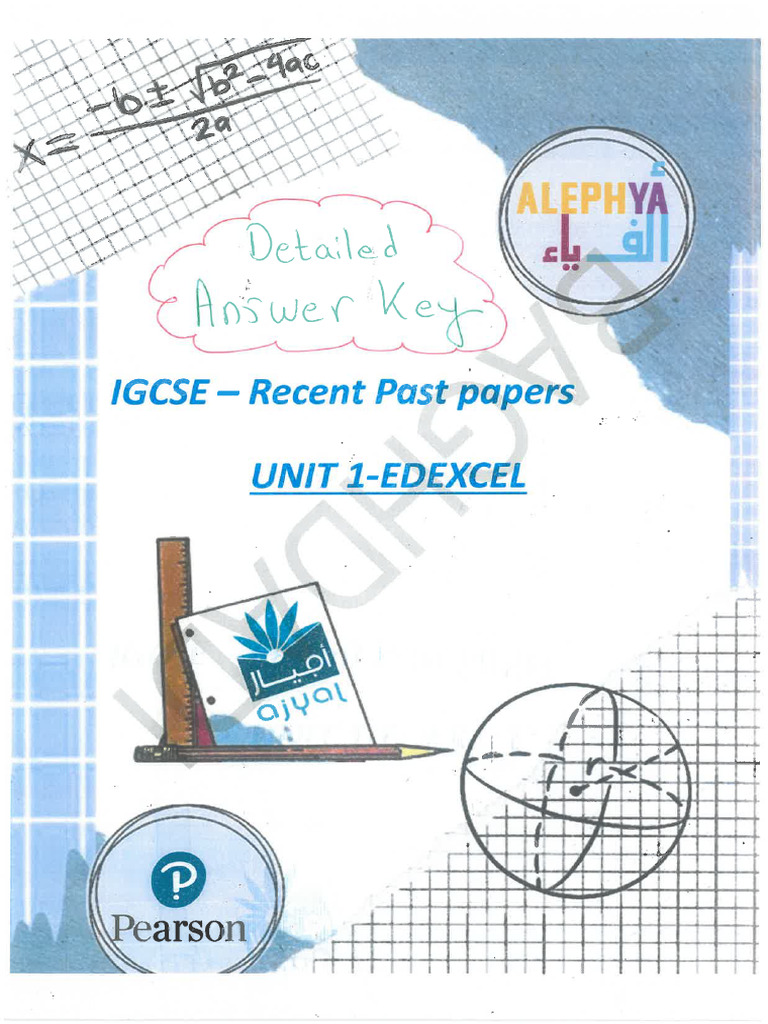 Unit 1 Revision Booklet-Recent Papers-MS | PDF