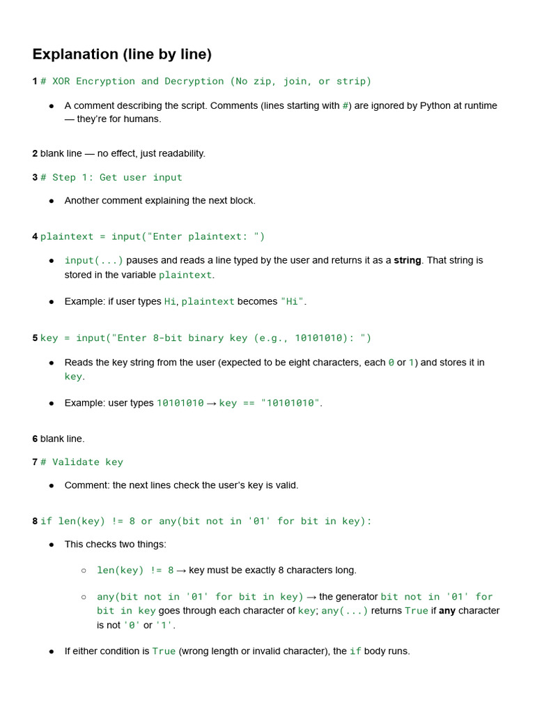 XOR Encryption and Decryption Guide | PDF | Encryption | Cipher