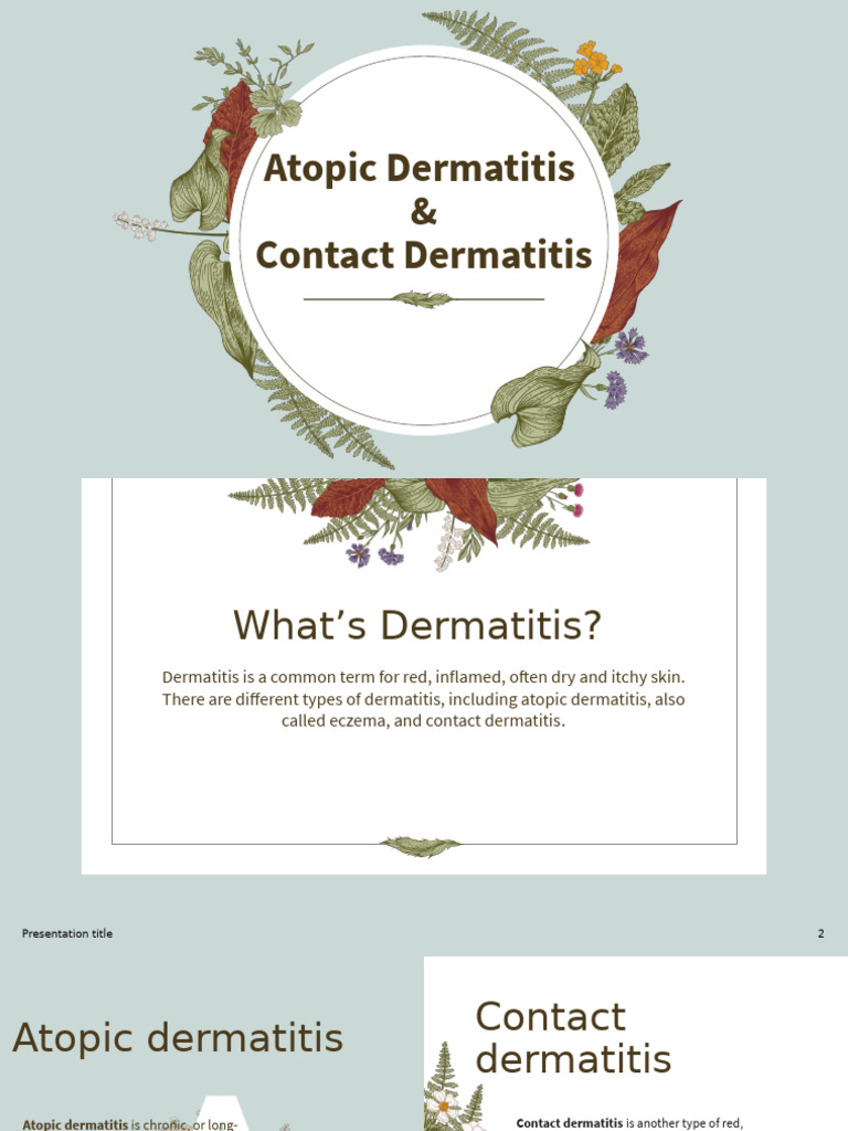 Understanding Atopic and Contact Dermatitis | PDF | Dermatitis ...