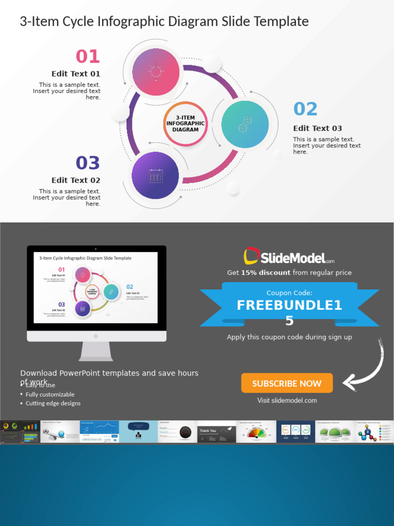 FF0564!01!3 Item Infographic Diagram Slide Template 16x9 1 | PDF