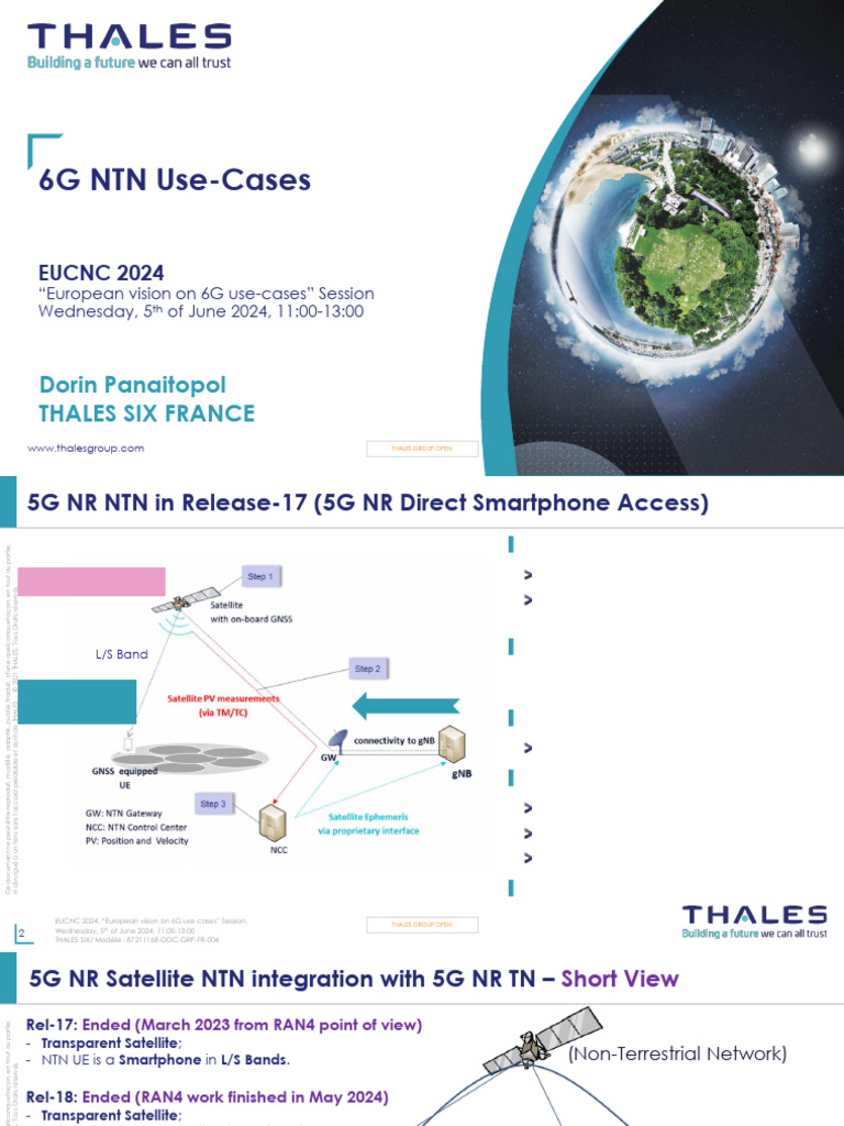 6G NTN Use-Cases Overview for EUCNC 2024 | PDF | Telecommunications ...