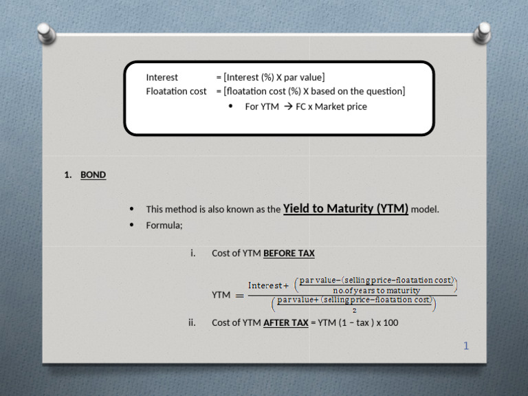 Yield to Maturity (YTM) Explained | PDF