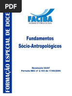 Módulo 3 - Fundamentos Sócio-Antropológicos