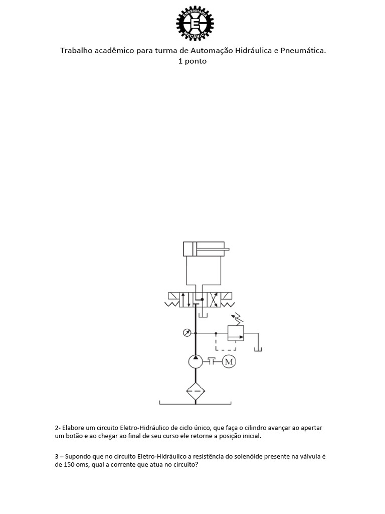 Análise de Circuito Hidráulico e Eletro-Hidráulico | PDF
