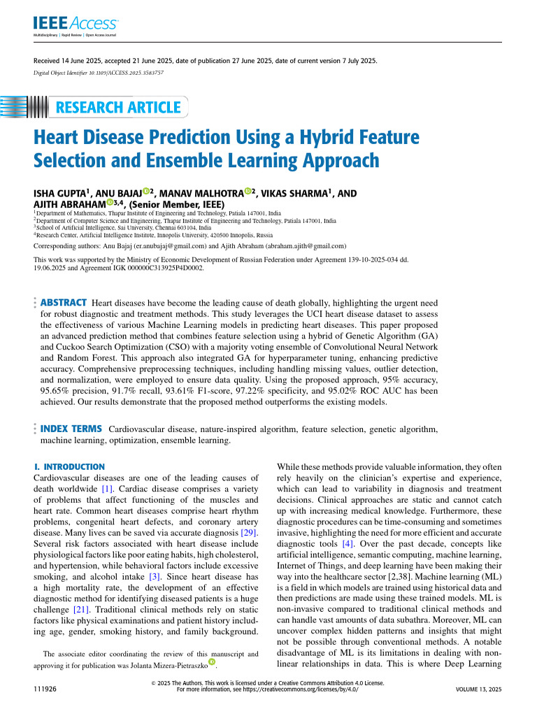 Heart Disease Prediction with ML Techniques | PDF | Machine Learning ...