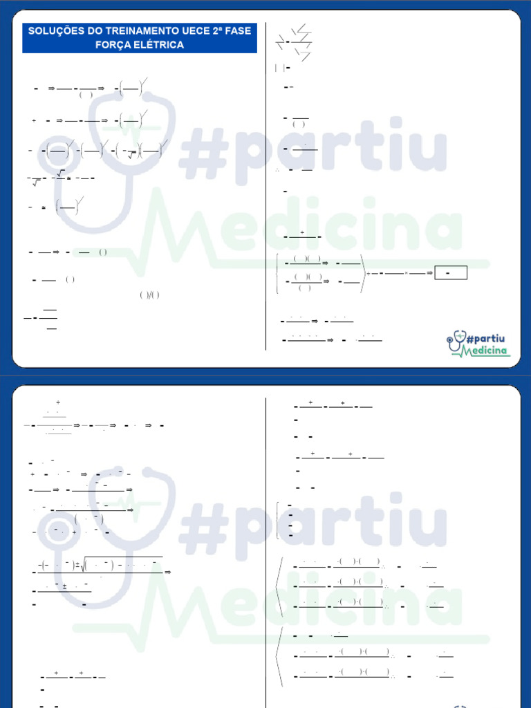 Solu%C3%A7%C3%B5es Treinamento UECE 2a Fase - For%C3%A7a El%C3%A9trica ...