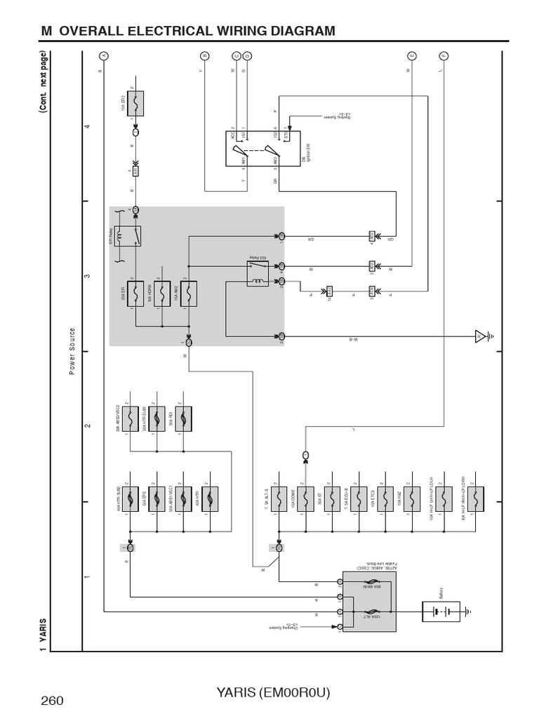 Yaris Electrical Wiring Diagram PDF Electricity Electrical