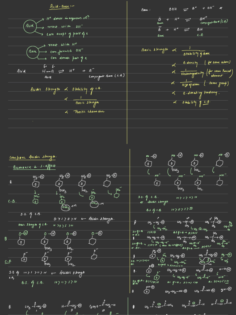 Understanding Acid-Base Strengths | PDF | Acid | Physical Chemistry