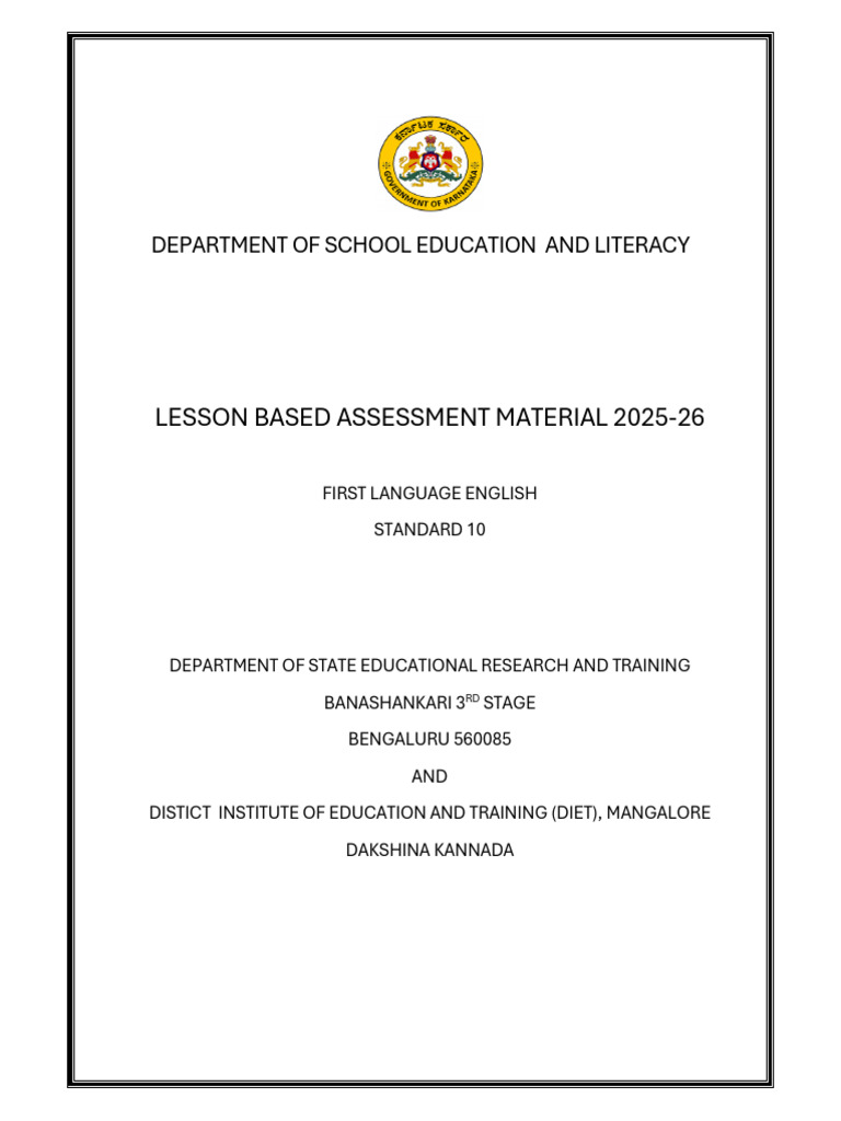 First Language English Assessment 2025-26 | PDF | Louis Pasteur