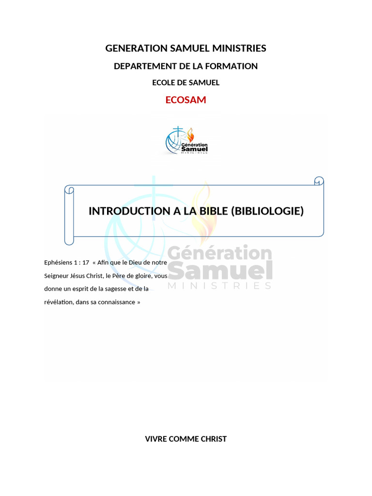 Introduction à la Bible et sa véracité | PDF | Bible | Ancien testament