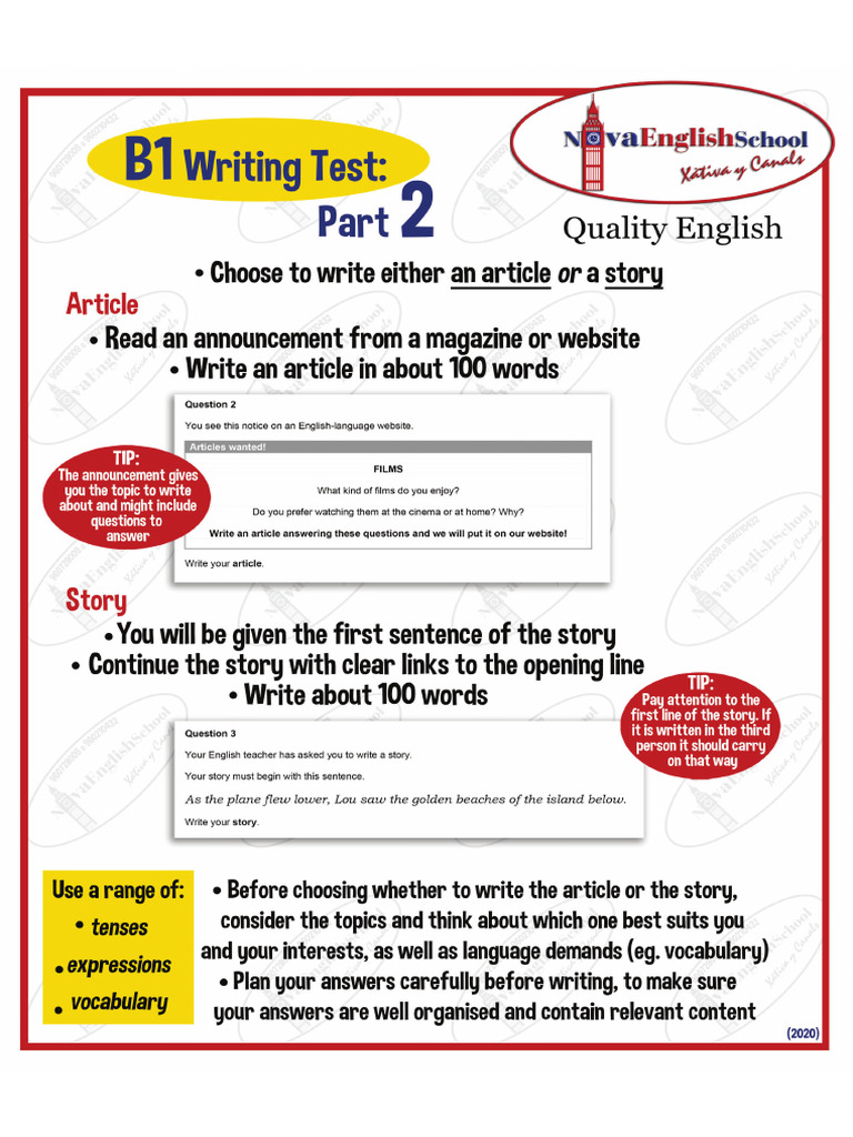 Writing Part 2 PMP 1 | PDF