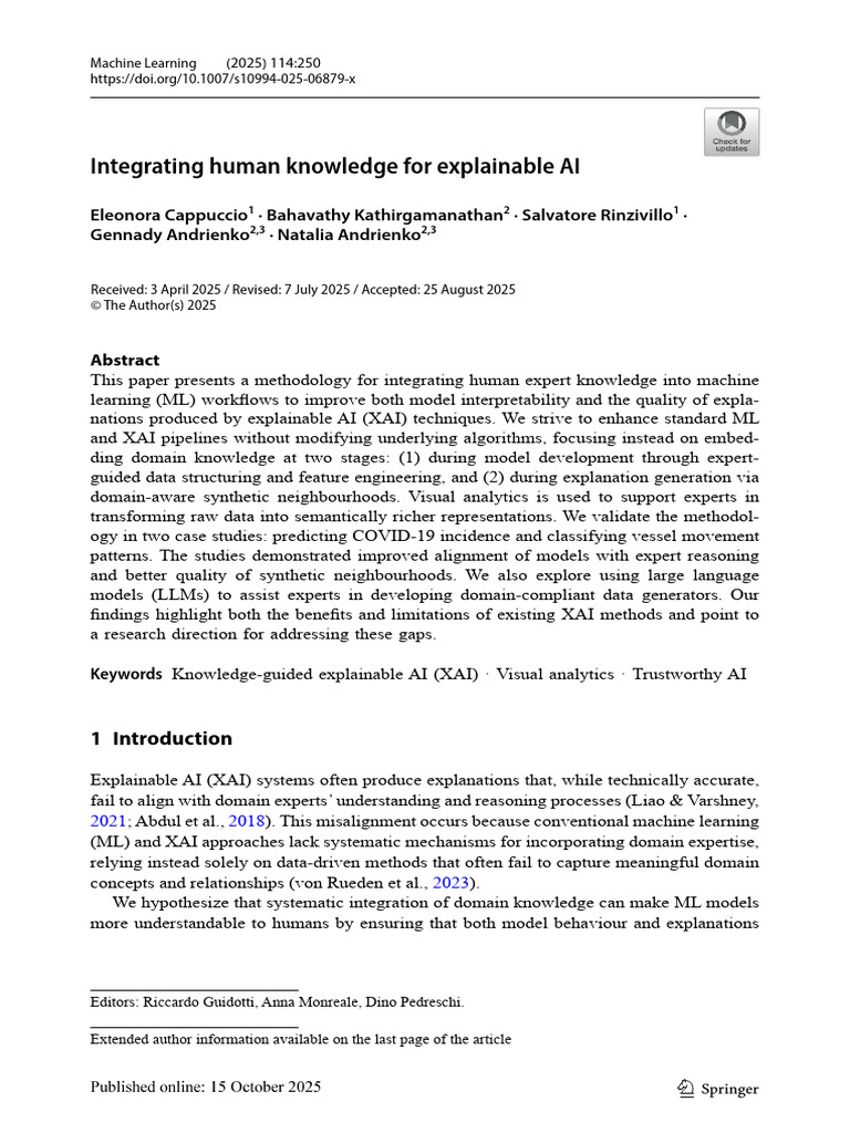 Human Knowledge in Explainable AI | PDF | Machine Learning | Data