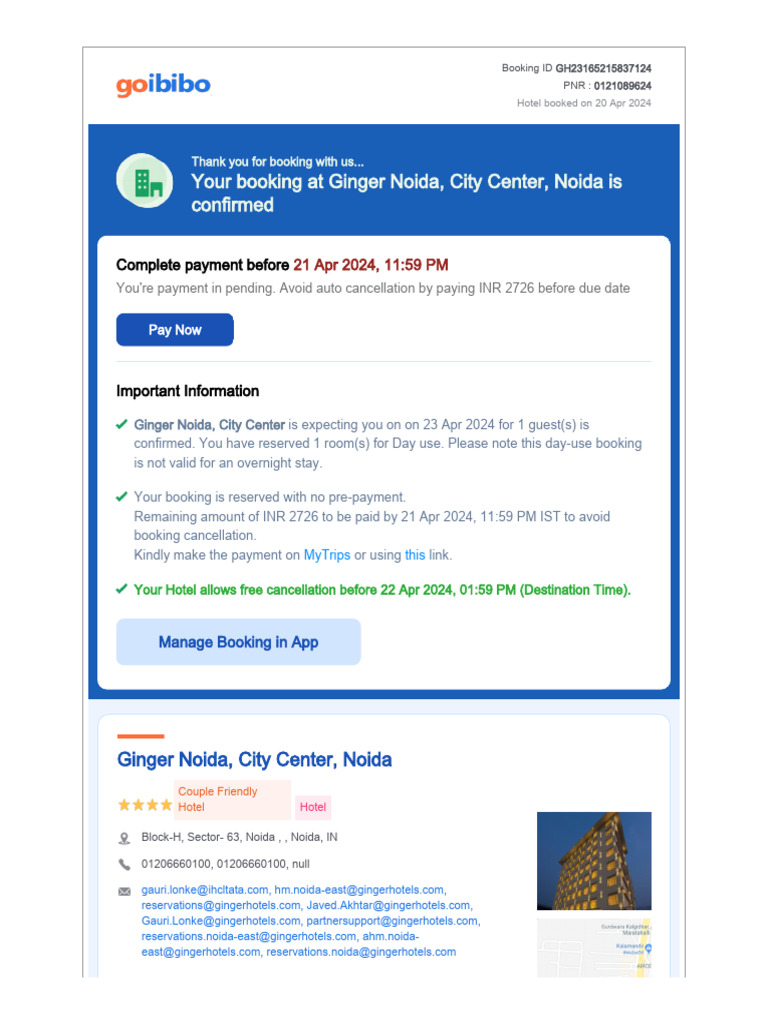 Booking Confirmation Voucher | PDF | Fee | Annual Percentage Rate