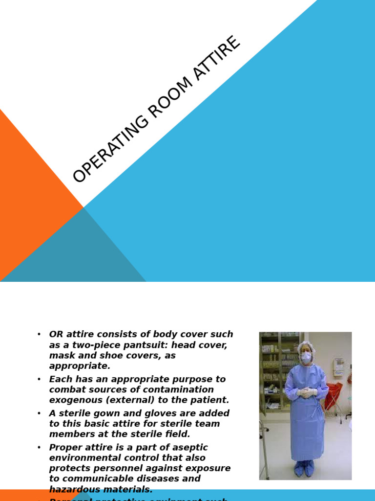 Operating Room Attire Guidelines | PDF | Clothing | Personal Protective ...