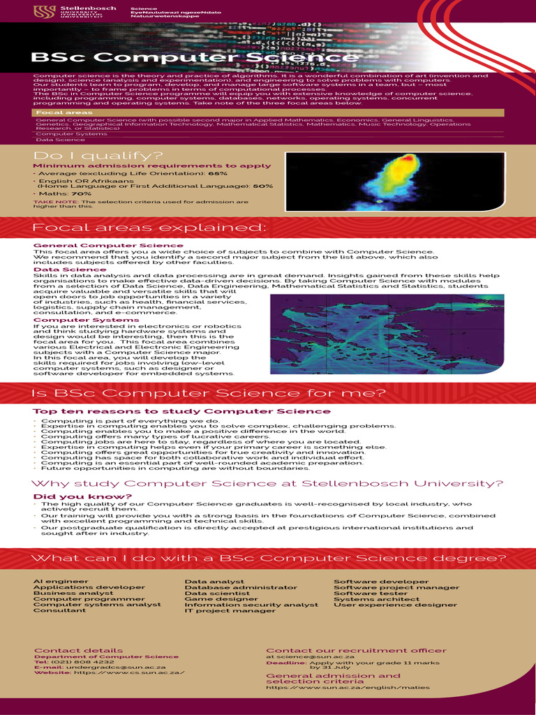 BSC Computer Science Brochure 25 | PDF | Computer Science | Science