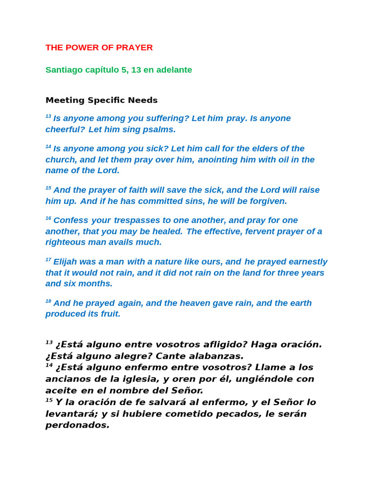 The Importance of Prayer in Faith | PDF | Elijah | Abraham