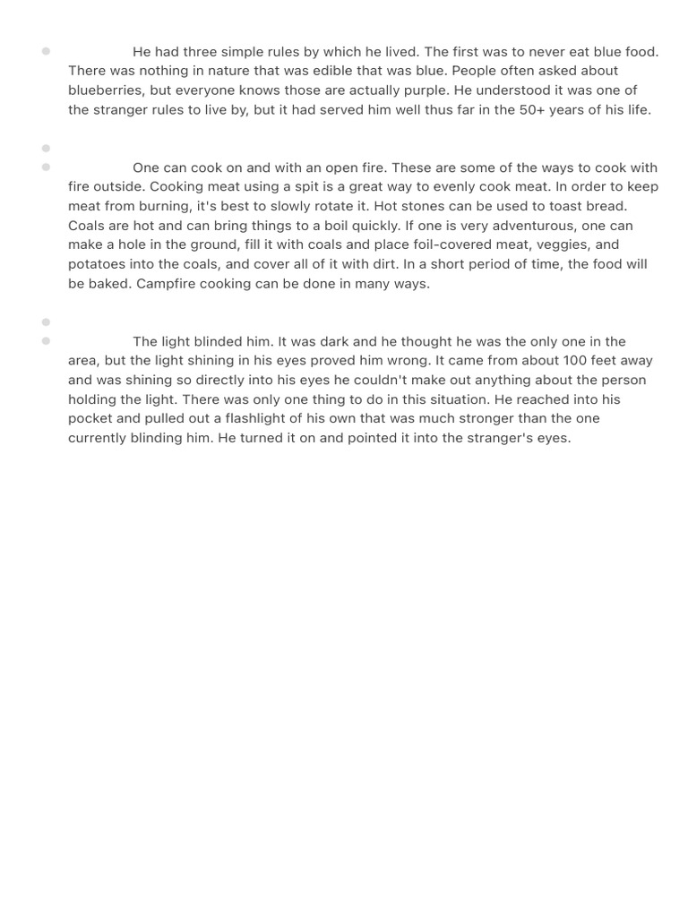 Unique Rules and Campfire Cooking Tips | PDF