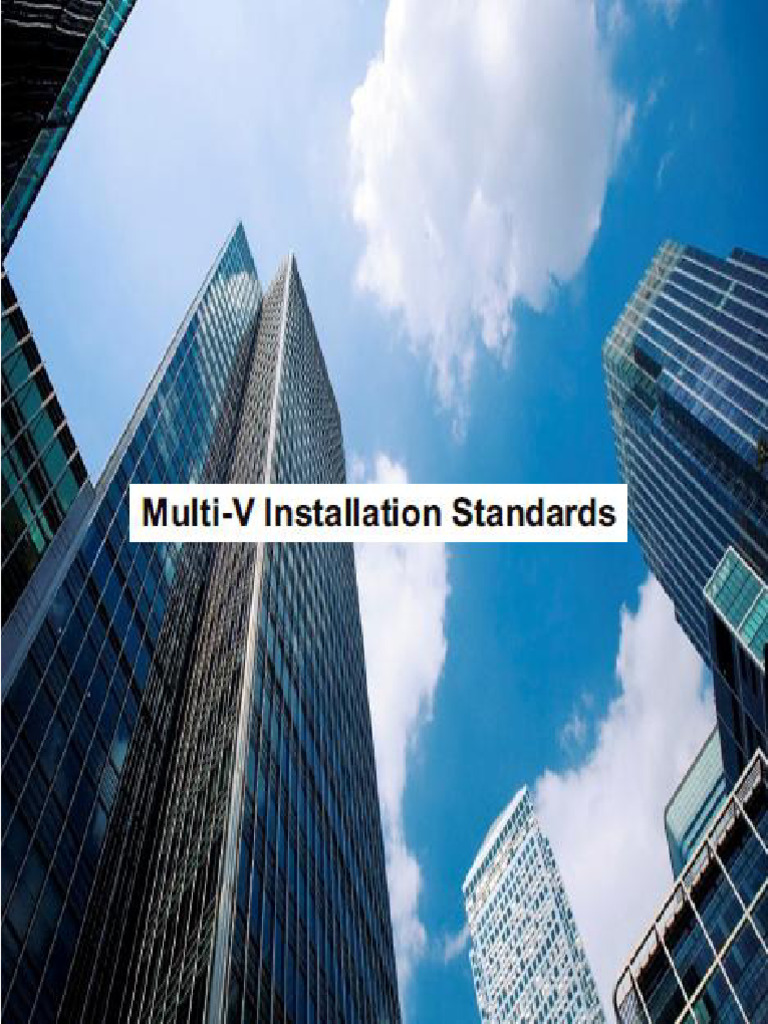 02 - Multi V Installation Standards India | PDF | Pipe (Fluid ...
