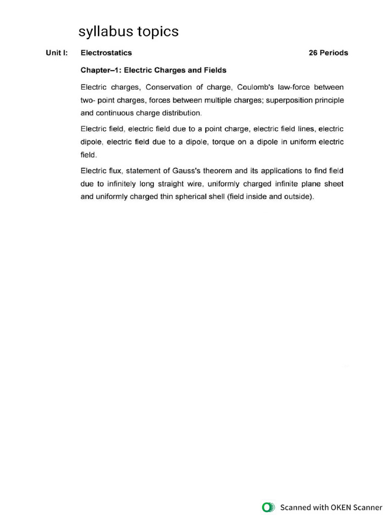 Chapter 1 Electric Charges and Fields | PDF