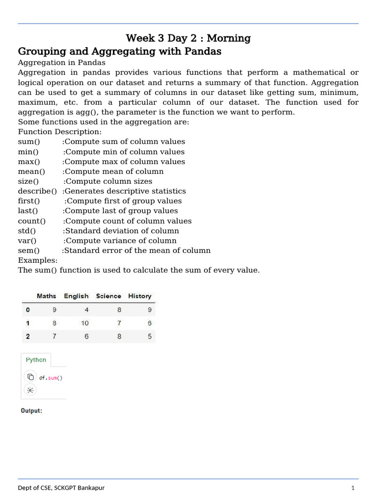 Week 3 Day 2 Morning | PDF | Cartesian Coordinate System | Scatter Plot