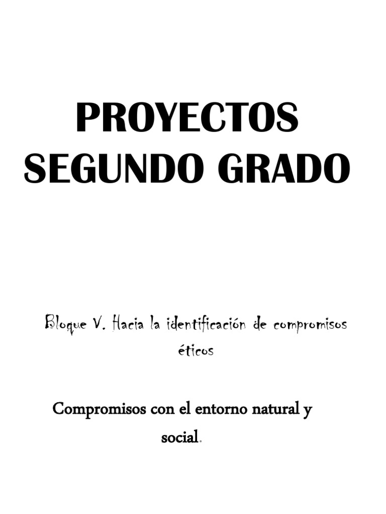 Proyectos Segundo Grado | PDF | Arte | Ciencia y matemáticas