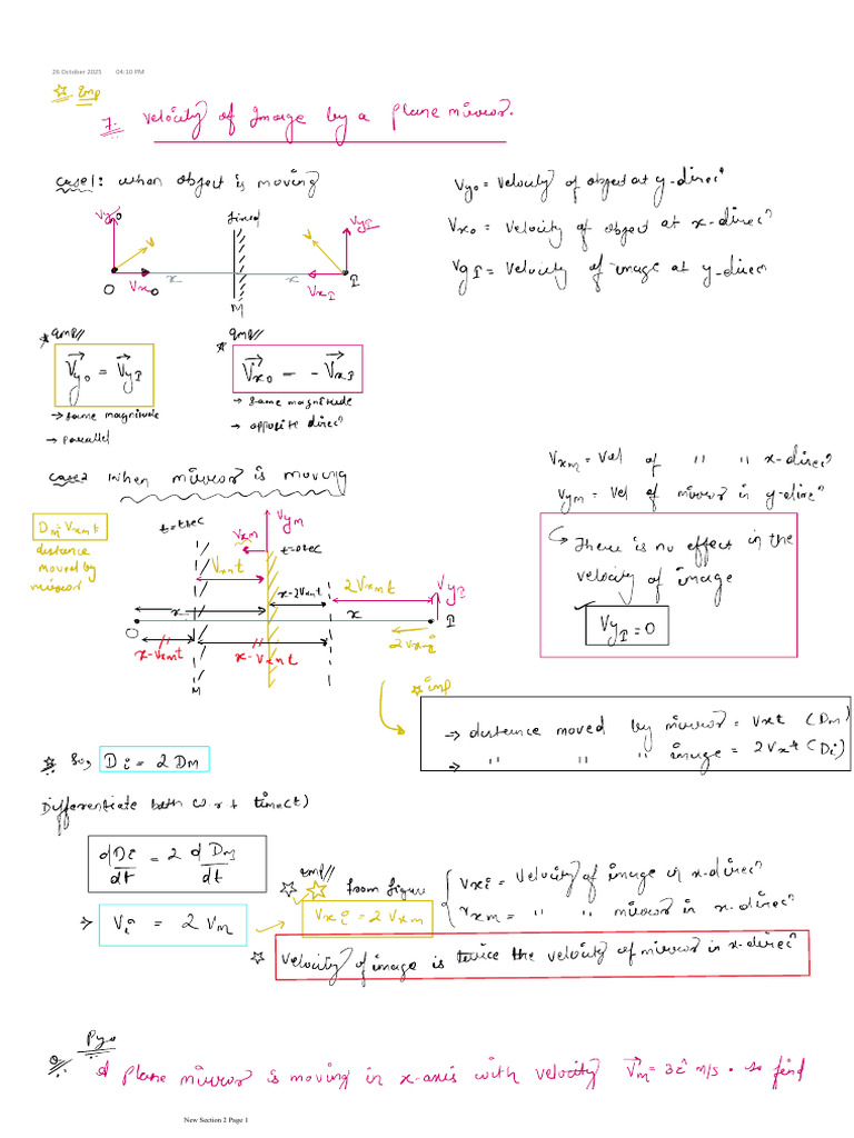 Ray Optics 0.3 (Spherical Mirror) | PDF