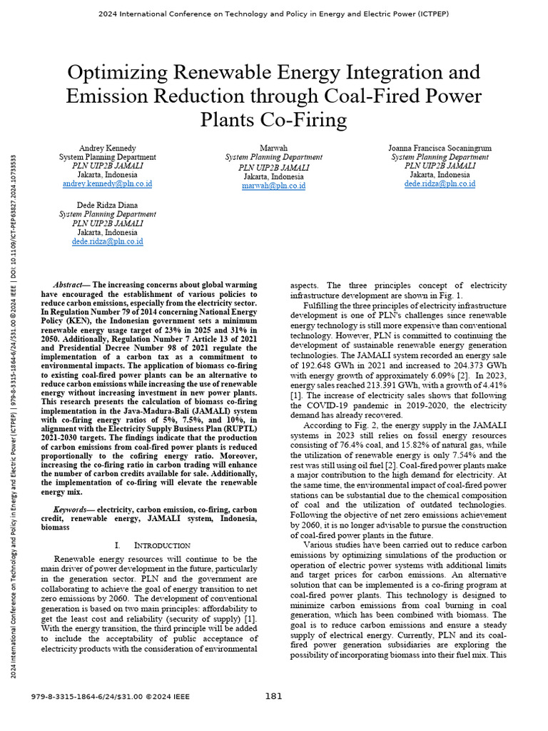 Biomass Co-Firing for Emission Reduction | PDF | Fossil Fuel Power ...
