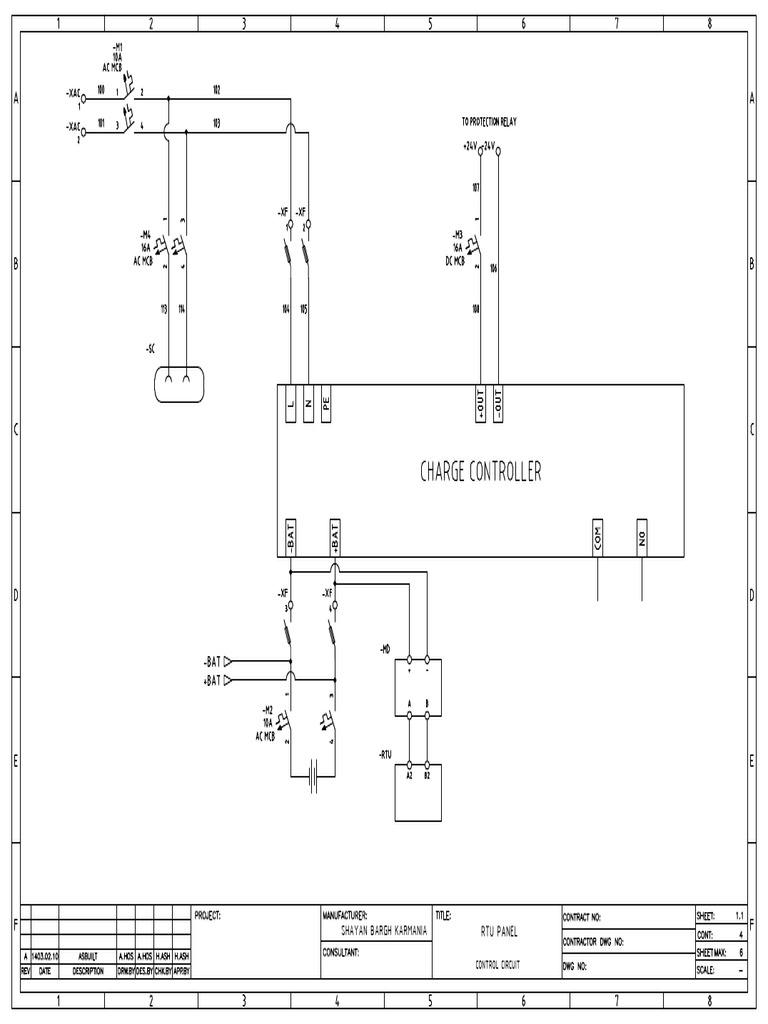 Rtu Panel Shayan Bargh Karmania: Control Circuit | PDF