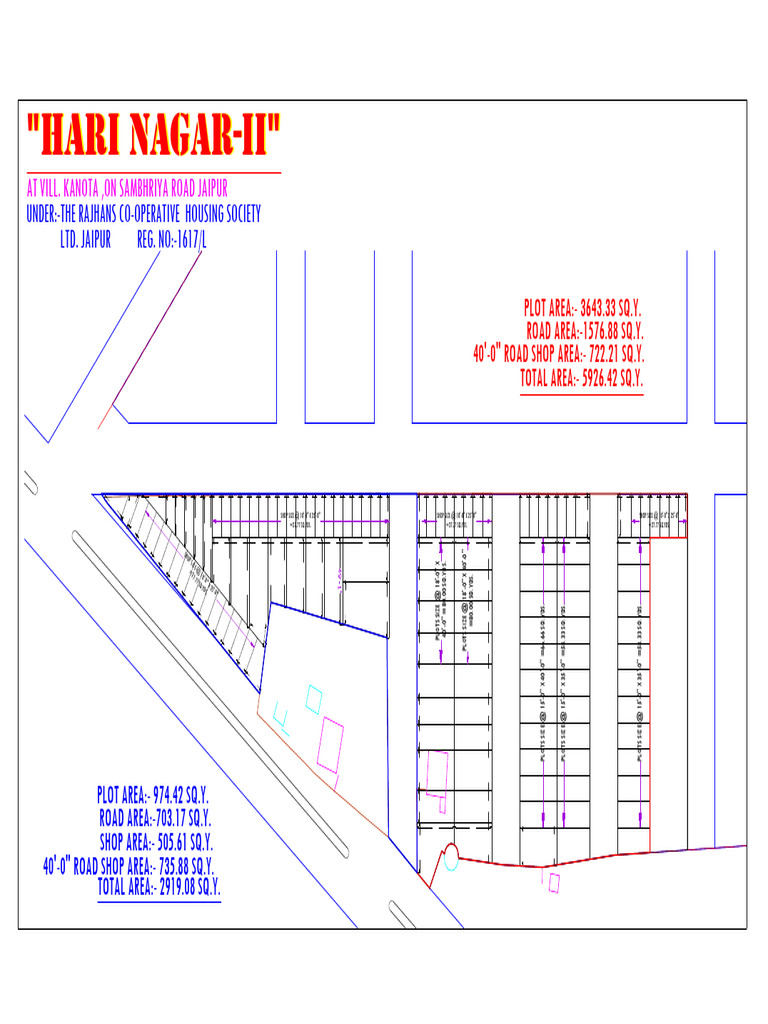 Road and Plot Area Specifications | PDF