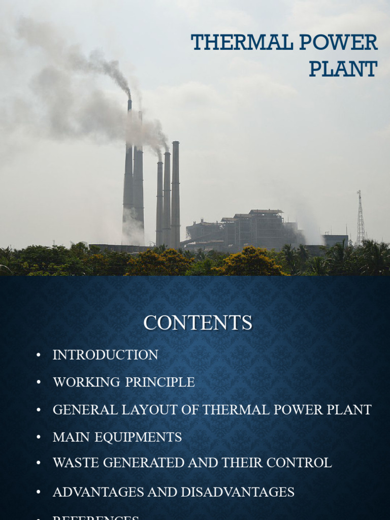 Thermal Power Plant PPT 1 2048111 | PDF | Power Station | Boiler