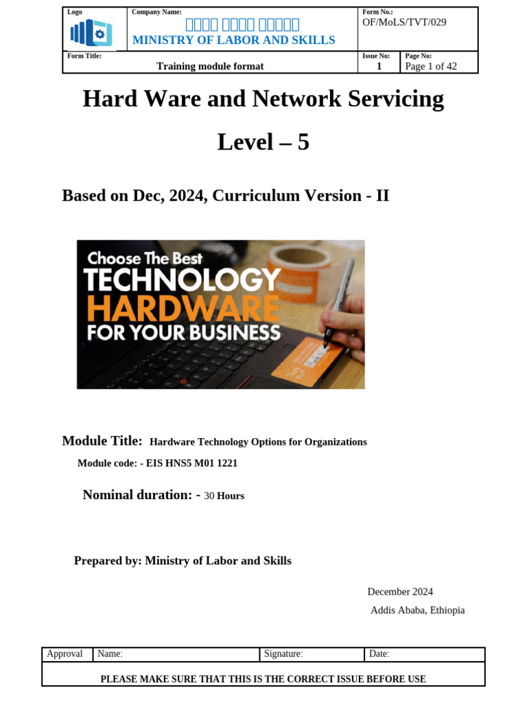 Hardware Technology Training Module | PDF | Artificial Intelligence ...