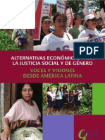 LIBRO. Alternativas Económicas para La Justicia Social y de Género. Con Articulo Sobre BanMujer