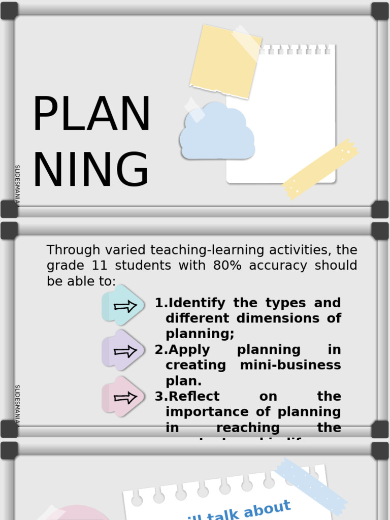 Understanding Business Planning Types | PDF | Swot Analysis | Scenario ...